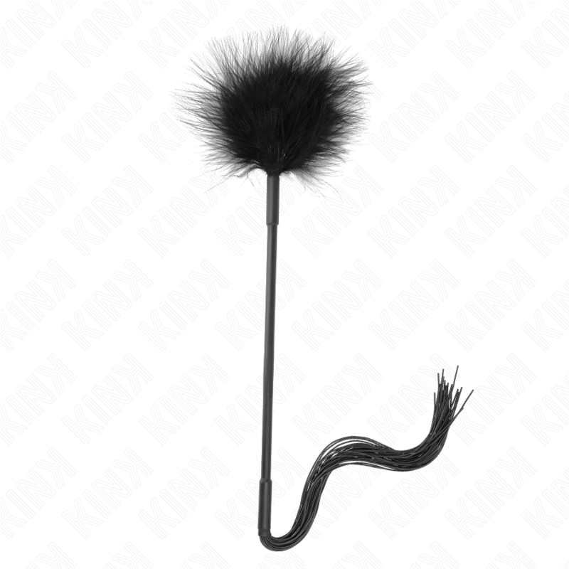 Kink - Fouet En Silicone Avec Plumes Pour Chatouiller 47 Cm